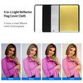 Selens Pro Video Studio Stainless Flag Panel with 4 colors Panel Cloth Black Flag Panel Cloth Kit For Fotografia Acessorios