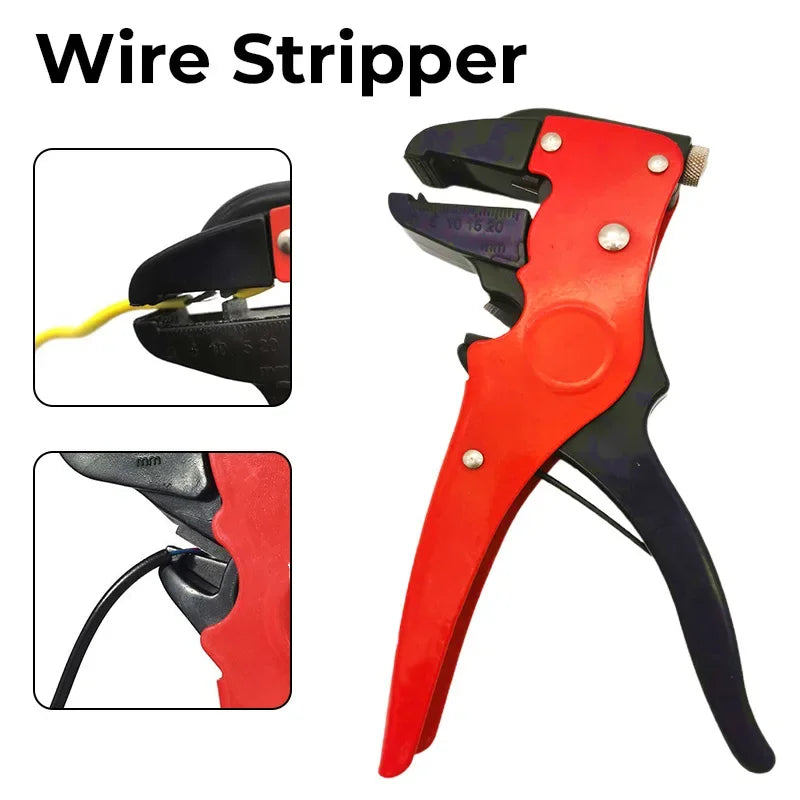 0.25-6.0mm Automatic Stripping Pliers Adjustable Cable Wire Stripper