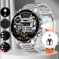 New Business Smart Watch Men LED Flashlight Bluetooth Call Heart Rate Sleep Monitor Outdoor Sports Fitness Waterproof Smartwatch