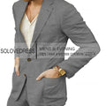 Summer Linen Suit Men Casual Party Classic Blazer Pants 2 Pieces Holiday Travel Tailor-made Breathable Cool Male Outfits
