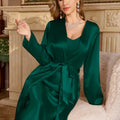 V Neck Simple Women's Nightgown Comfortable Solid Color | SAMAG