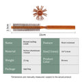 1Pcs Wood Handle Round Rolling Brush Straight Twill Hair Comb Boar Bristle Round Barrel Hair Curling Brush Hairdressing Tool