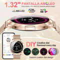 LIGE 2025 New Smart Watch For Women AMOLED HD Screen Watches IP68 Waterproof Heart Rate Monitor Ladies Utra-thin Smartwatch