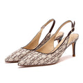 CHCH Women's 7cm High Heels Ankle Strap Heeled Sandals Wedding Party Dress Shoes