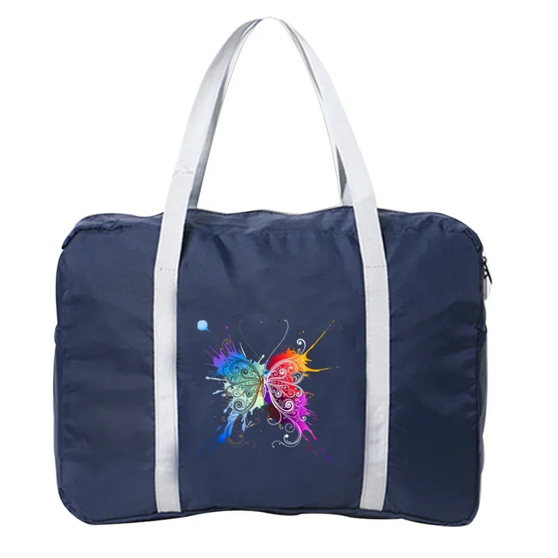 Handbags Luggage Travel Bag Large Capacity Fashion Weekend Overnight Boston Bag Travel Carry Pack Butterfly Printing Series
