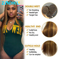 12A Highlight Bundles Human Hair P4-27 Straight Human Hair Bundles 100% Human Hair Raw Hair Bundles Highlight Wig Human Hair