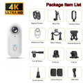 4K Mini Waterproof Camera with WiFi Wireless Portable Wearable Body Cam for Moto Bike Travel Helmet Outdoor Sports Vlog Shoots