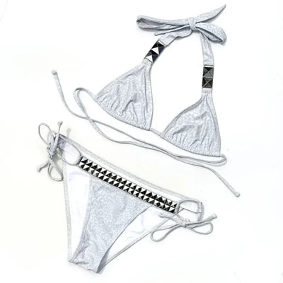 Fashion Hot Diamond Two Piece Set Bikini Spring Resort | SAMAG