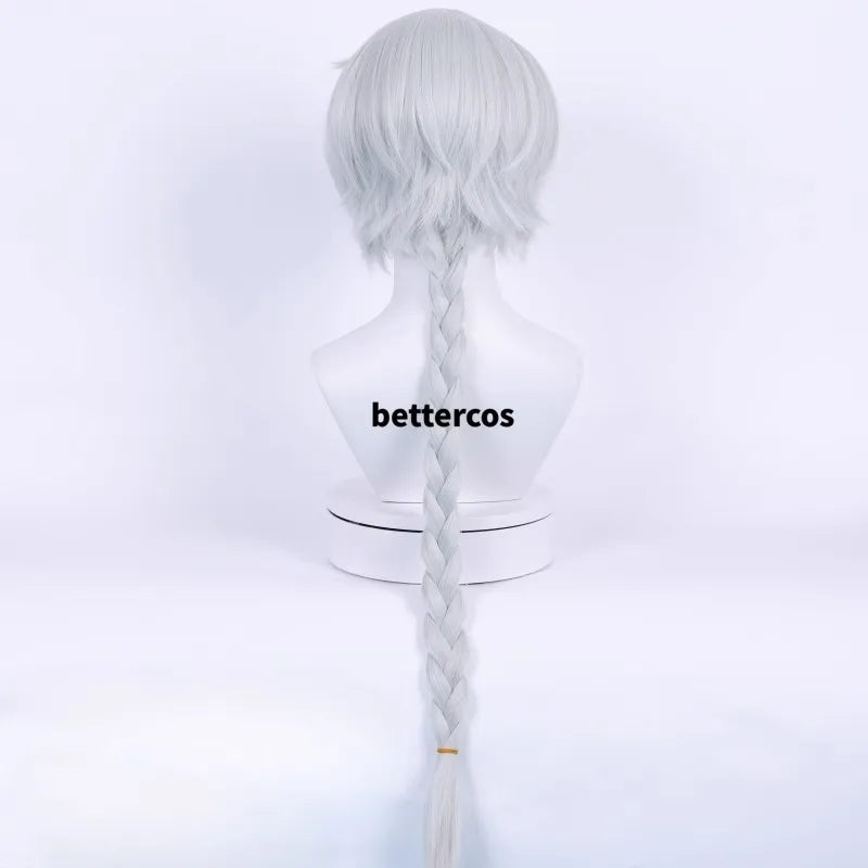 Nikolai Gogol Cosplay Wig New Anime Season 4 Braided Heat Resistant Synthetic Hair Wigs + Wig Cap