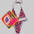 Women's Scarf Swimsuits with Letter Signature Logo Lady | SAMAG