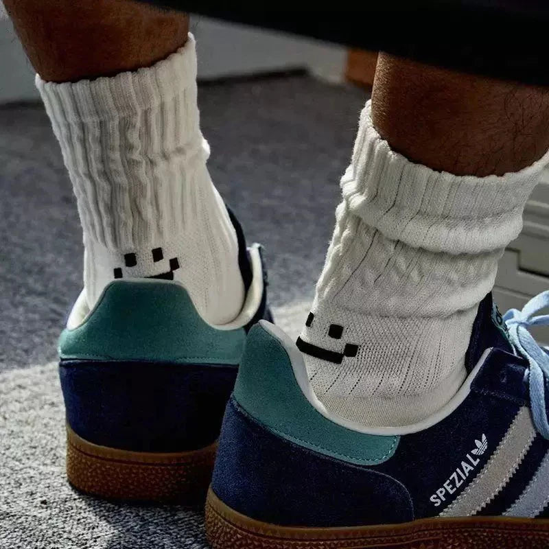 4 Pairs Men's Cotton Work Socks Long Running Breathable | SAMAG