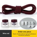 Spring Lock Shoelaces No Tie Shoe Laces Sneakers Round Elastic Shoelace Kid Adult Quick Without Ties Shoestrings Rubber Bands
