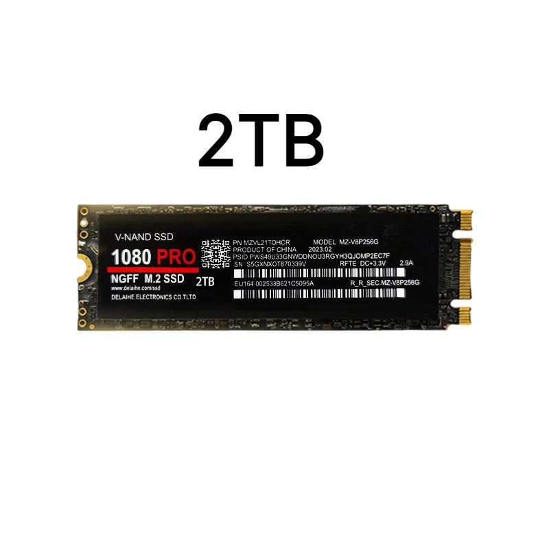 Original SSD 1080PRO 1TB Hard Disk Drive 2TB M2 NGFF NVME Interface Internal Solid State Hard Drive for Laptop Desktop Notebook