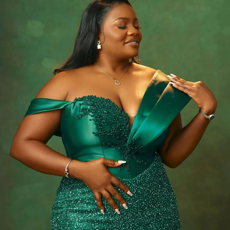 Customized Luxury Aso Ebi Mermaid 3D Lace Pearl | SAMAG