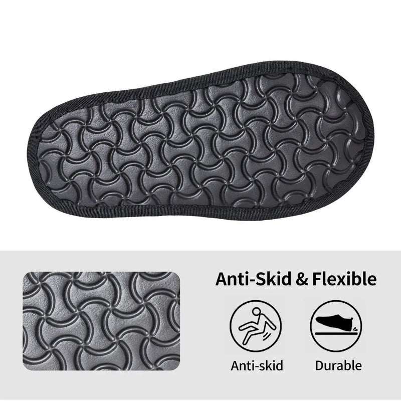 Custom Kizomba Samakaka Ankara Print Soft Memory Foam House Slippers Women African Wax Design Comfy Warm Anti-skid Sole Slipper
