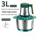 2L 3L 5L Electric Mincer Grinder 304 Stainless Steel Multifunctional Vegetable Slicer Chopper Meat Processor 220V EU Plug