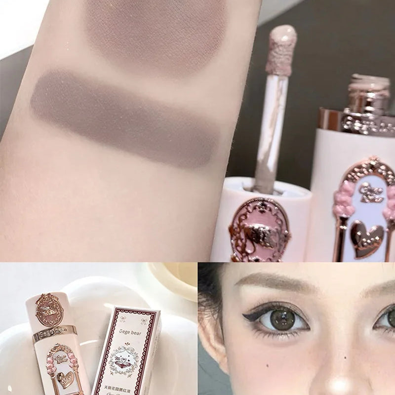 Gege Bear Strawberry Pink Liquid Blush Korean Makeup Matte Nude Apricot Tint Blusher Brighten Face Rubores Rouge Cute Makeup