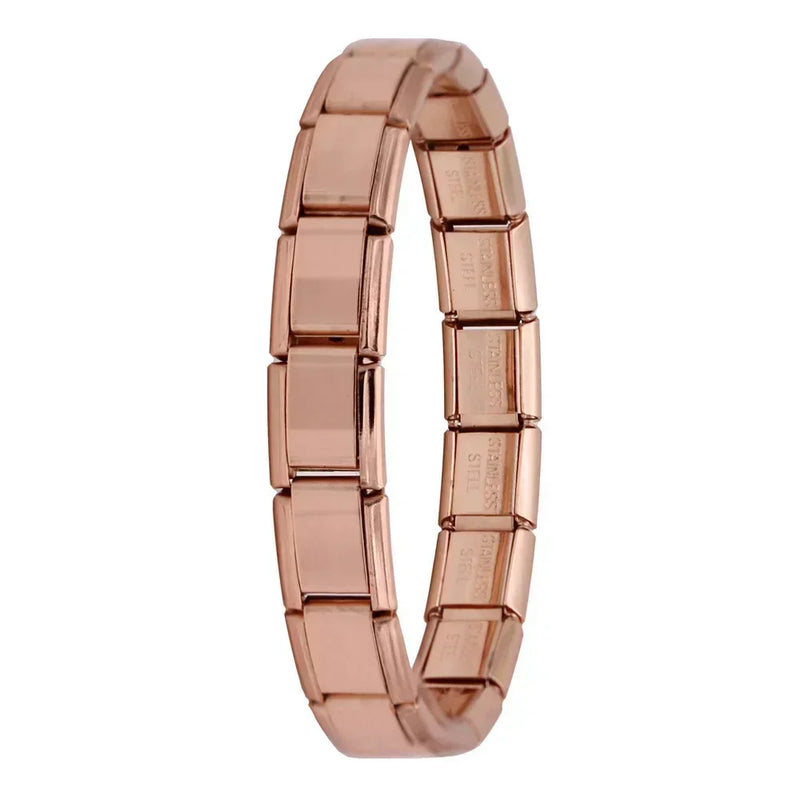 Hapiship New Women's Jewelry 9mm Width Itanlian Elastic Charm Bracelet Fashion Stainless Steel Bangle ST - Visuel 29 | SAMAG