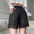 Anti-emptied Lace Safety Shorts New Thin Ice Silk Pants Breathable Home Pants Women Pajamas Shorts Lolita Summer Safety Pants
