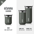 WACACO Octaroma Vacuum Insulated Coffee Mug, Double-wall Stainless Steel Travel Tumbler, 6/10/15 fl oz, thermo, Valentines Gift