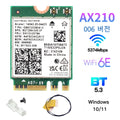 Wi - Fi 6E AX210NGW Wireless Card 5374Mbps BT5.3 Desktop Kit Antenna 802.11ax Tri - Band 2.4G/5Ghz/6G Than - Visuel 7 | SAMAG
