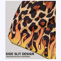TopFight 2026 Large XXXL Leopard Pattern Boxing Shorts High Waist Muay Thai Pants for Men Women