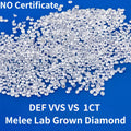 1 Carat 0.9mm ~ 3.0mm Round Melee Lab Grown Diamonds Brilliant Full Cut DEF VVS-VS Loose Lab Created Diamond Wholesale