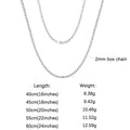ORSA JEWELS 100% 925 Sterling Silver Link Chain Necklaces Minimalism Snake/Paperclip/Box/Figaro/Chopin/Cuban Chains 40-60cm