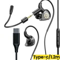 Gaming Wired Headphones 3.5mm/Type C Earphones With Microphone 360° Sound HiFi Stereo Headsets Sport Headphone For Phone in Ear