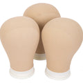 Alileader Training Mannequin Head Canvas Block Head Display Styling Mannequin Manikin Head Wig Stand Free Get T Needle Holder