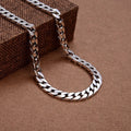 100% S925 Sterling Silver Necklace Bracelet Punk Jewelry Never Fade Carry certificate Men Women Gifts - Visuel 3 | SAMAG
