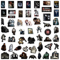 50PCs Resident Evil Stickers For Laptop Scrapbook Luggage Guitar Helmet DIY Graffiti Aesthetic Stickers Creative Gift