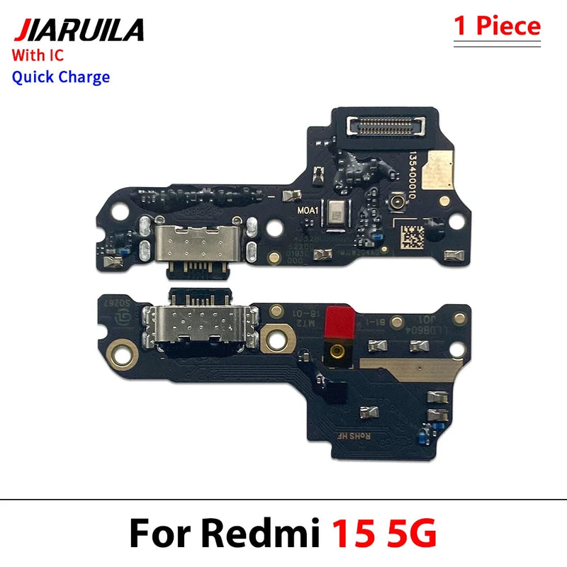 New USB Charge Port Jack Dock Connector Charging Board Flex Cable For Xiaomi Redmi 12 12C 13 13C 14C 15 15C 4G 5G