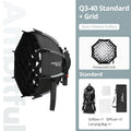 AMBITFUL Q3 On-top Camera Flashlight Softbox Quick Set-up Flash Bracket Softbox For Round Head Square Head Flash Speedlite