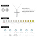 MODIAN D Color Moissanite Necklace 925 Sterling Silver Exquisite Cross Link Chain Pendant For Women Fine - Visuel 3 | SAMAG