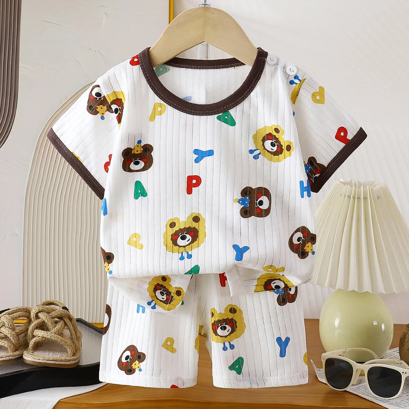 Children Clothing Set Child T-shirt Suit Summer Cotton | SAMAG