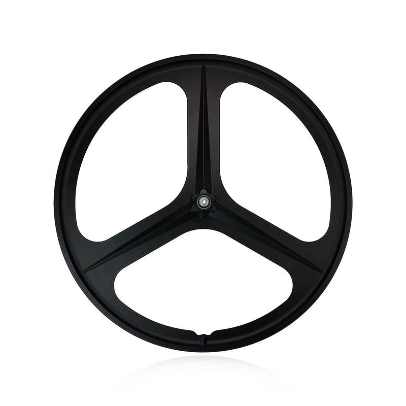 MAGICBROS Fixed Gear Bike Front Wheel 700C Three-Spoke Magnesium Alloy Hub One-Piece Track Bike Single Wheel Hub for Fixed Gear