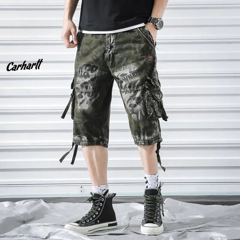 Summer Camouflage Men's Cargo Shorts Pure Cotton Half | SAMAG