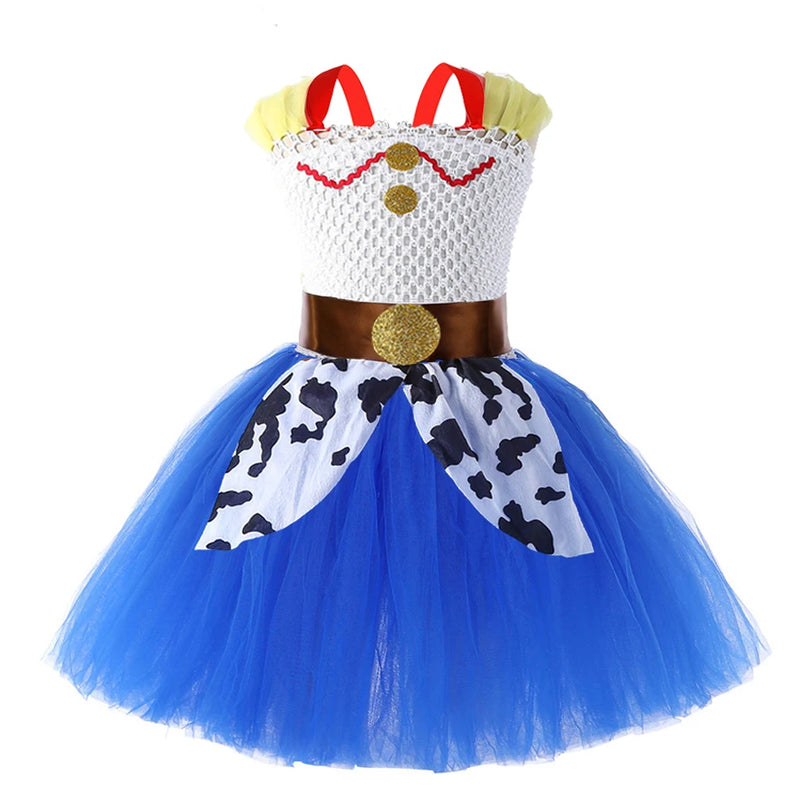 Kids Woody Jessie Buzz Forky Cosplay Tutu Mesh Dress Role - View 7 | SAMAG
