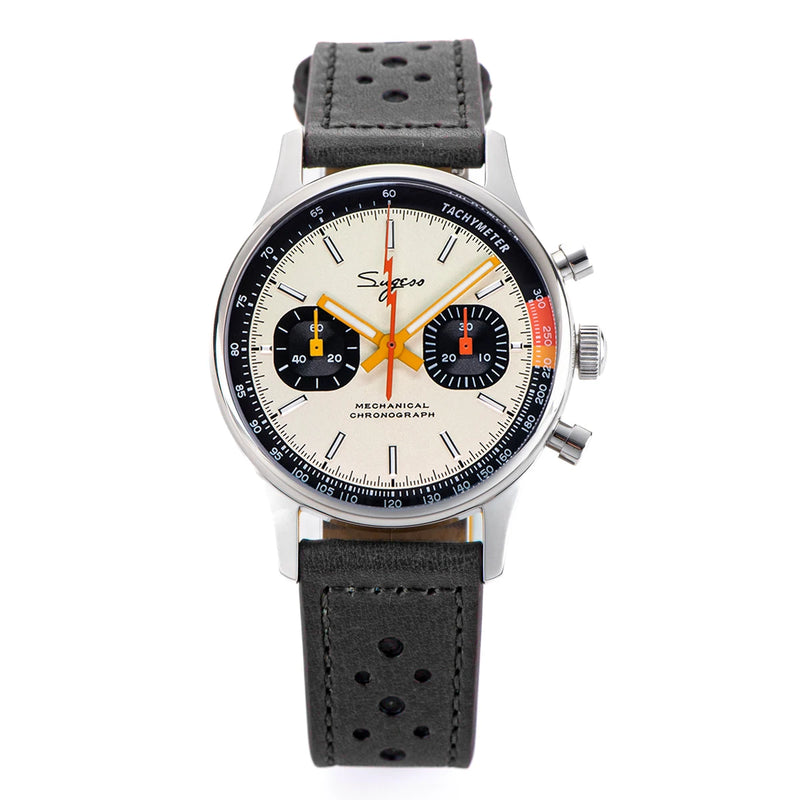 Sugess Pilot Watch ST19 Origin Movement Swanneck Wristwatch Mechanical Chronograph Sappire Crystal - Visuel 13 | SAMAG