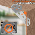 10/20pcs Stainless Steel Angle Bracket Universal Furniture Right Angle Fixed Bracket Cabinet Trapezoidal Layer Board Connector