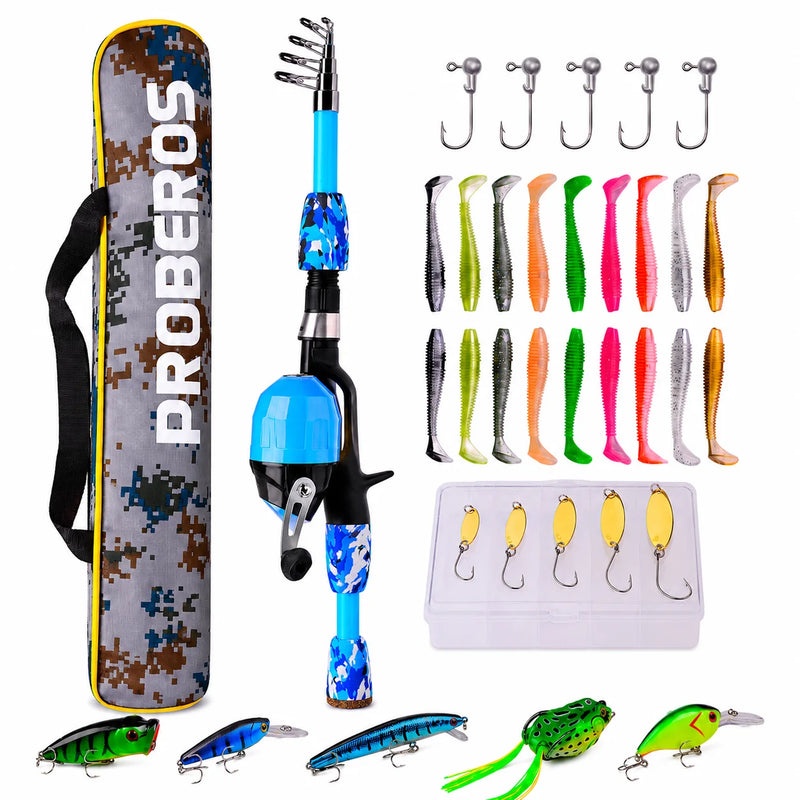 Mini Telescopic Fishing Rod Reel Combo 1.2M 1.5M 1.8M | SAMAG