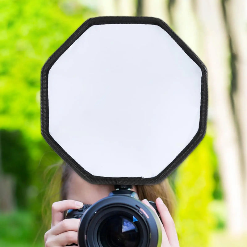 30CM Flashlight Diffuser Portable Universal Flash Flashlight Softbox Diffuser for External Speedlite