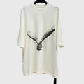 HKSH Spring Summer New Men's RO Style Round Collar Printed T-shirt Oversized Chic Cotton Chic Top American Loose Y2K Tees HK4638