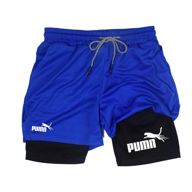 Summer Breathable Two-in-one Double-layer Shorts Men's | SAMAG