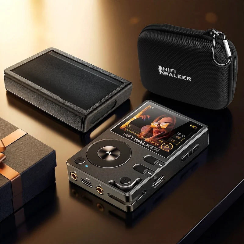 HiFi Walker H2 Digital Music Player MP3 with ESS9218 Chip, Bluetooth 5.2, DSD,USB DAC,Lossless Flac, 64G up to 512G 12H Playback