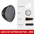 Godox Quickly Release Parabolic Deep Softbox QR-P70 70CM QR-P90 90CM QR-P120 120CM with Honeycomb Grid for Bowens Mount Studio F