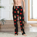 Customized sleeping pants with personalized facial photos long sleeved warm sleeping pants for both men and women  fun Christmas