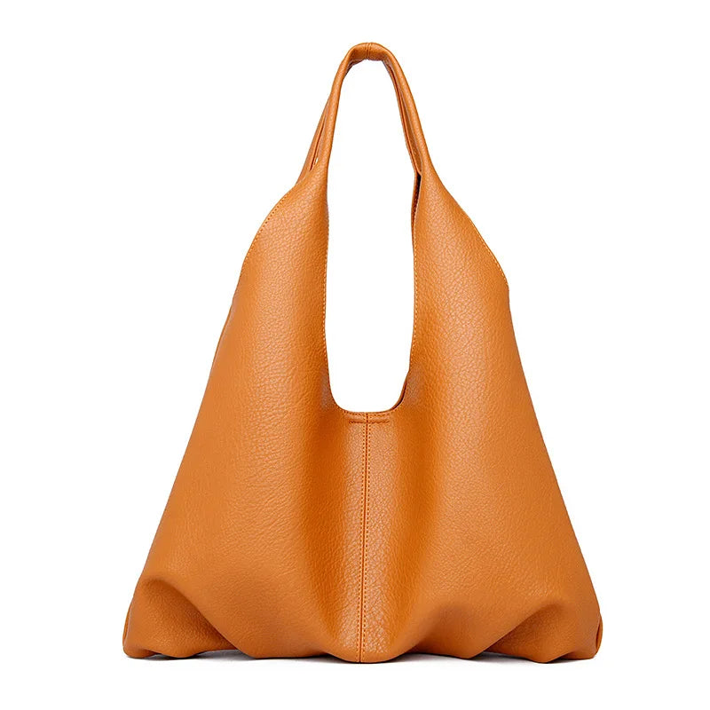 Oversized Soft Leather Hobo Tote Bag, Spacious, Stylish & Versatile Handbag Armpit Shoulder Bags for Everyday Use, Work & Travel