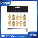 Creality 10Pcs Set 0.2/0.3/0.4/0.6/0.8mm Hotend Extruder Brass Nozzles for CR-6 SE Ender-3 Series Ender-5 Series Printer